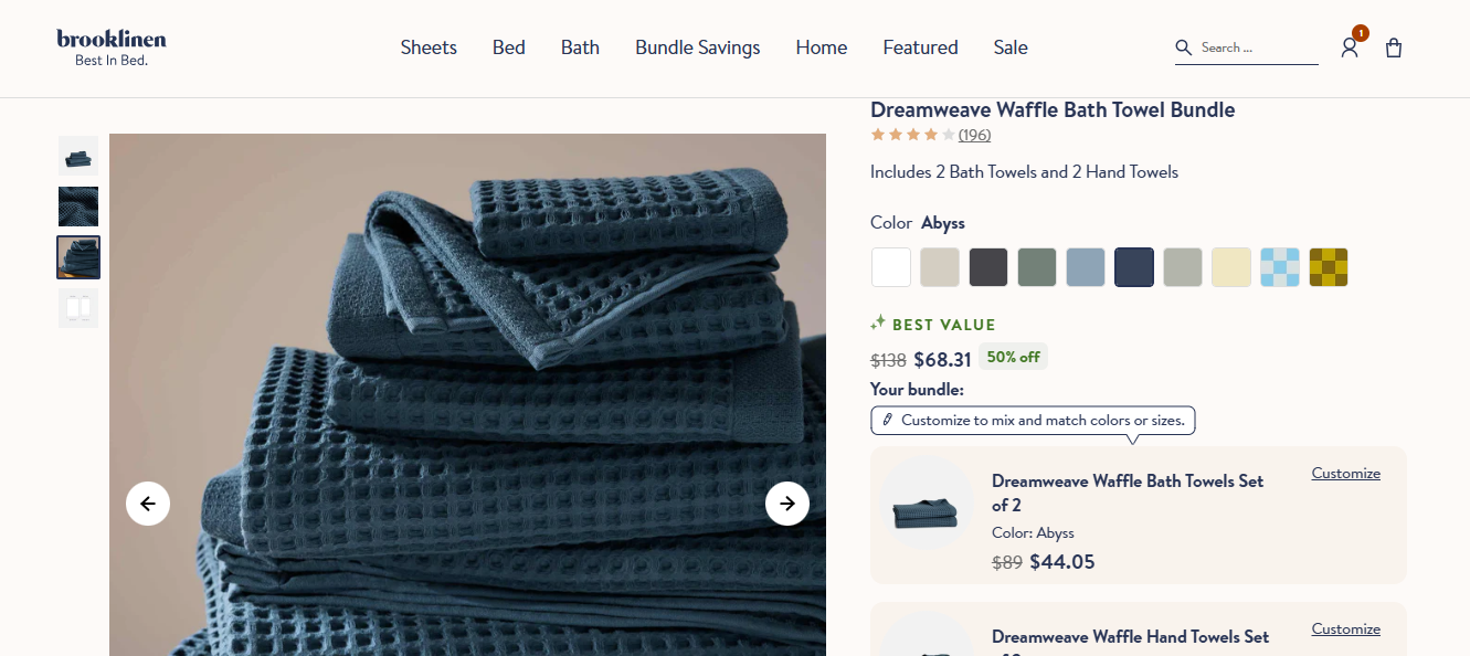 Brooklinen Dreamweave Waffle Towel | Best for More Softness