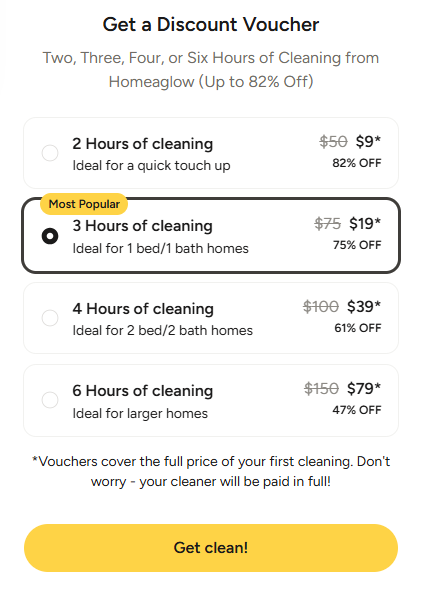 Homeaglow’s Pricing