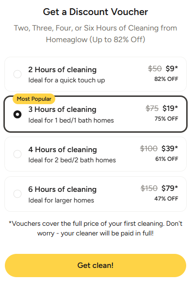 Homeaglow pricing