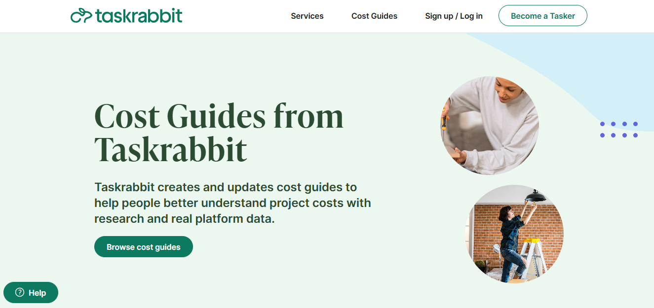 TaskRabbit: Best for One-Off Cleanings or Projects