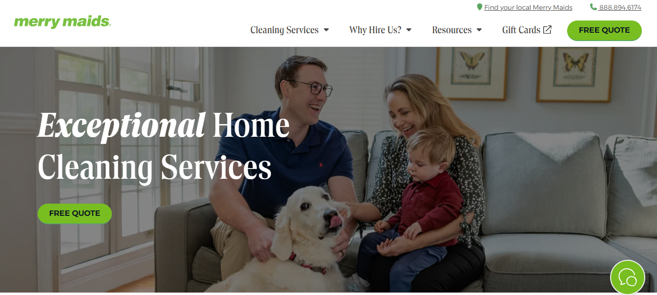 Merry Maids: Best for Flexible Cleaning Plans
