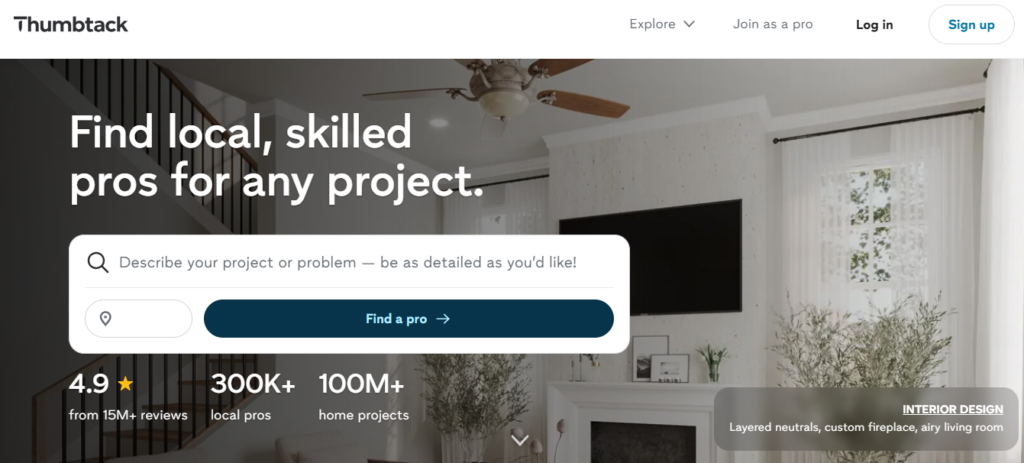 Thumbtack Is Where I’d Start for Another Marketplace