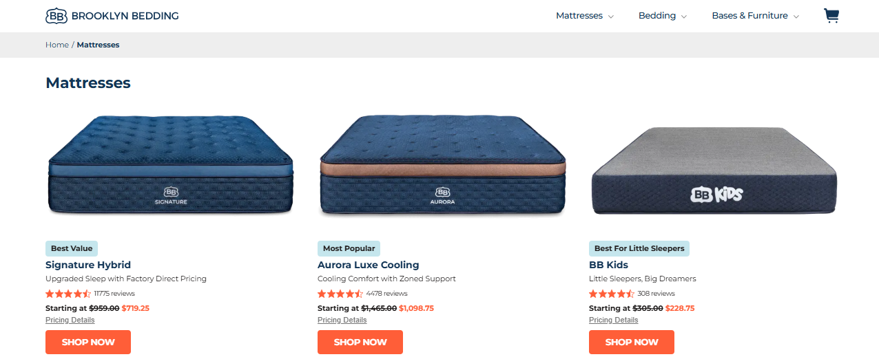 Brooklyn Bedding vs Purple
