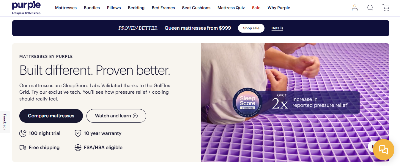Brooklyn Bedding vs Purple